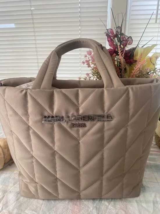 Karl Lagerfield Quitled Tote Bag - Picture 1 of 9